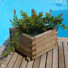 Jardinire Bois Carre 063